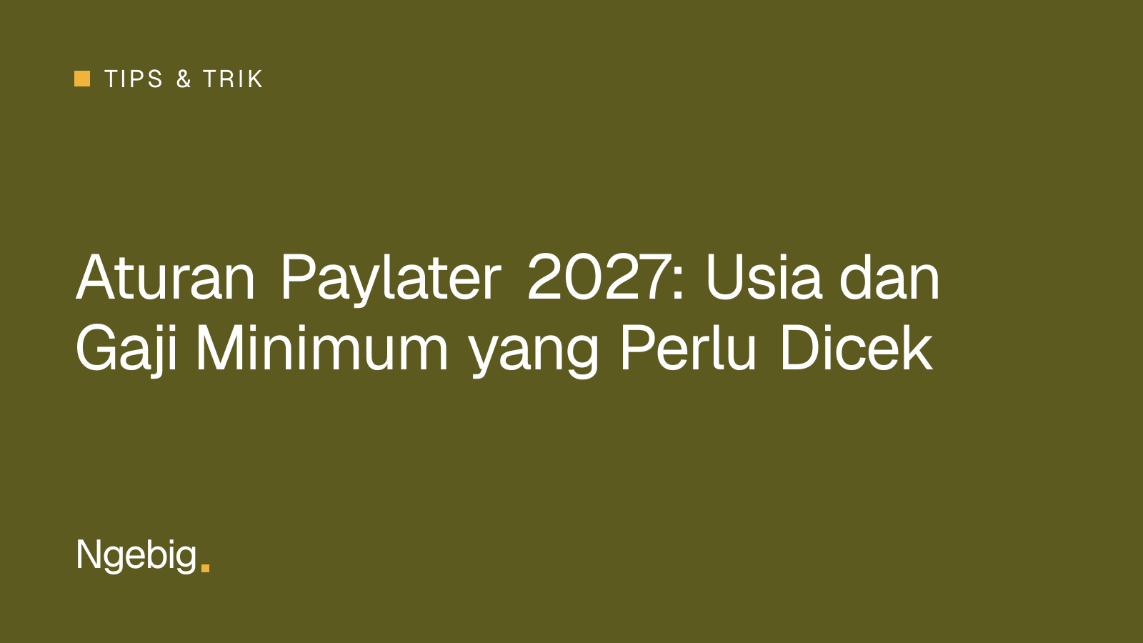 Ilustrasi kartu judul artikel aturan paylater 2027 tentang batas usia dan gaji minimum pengguna