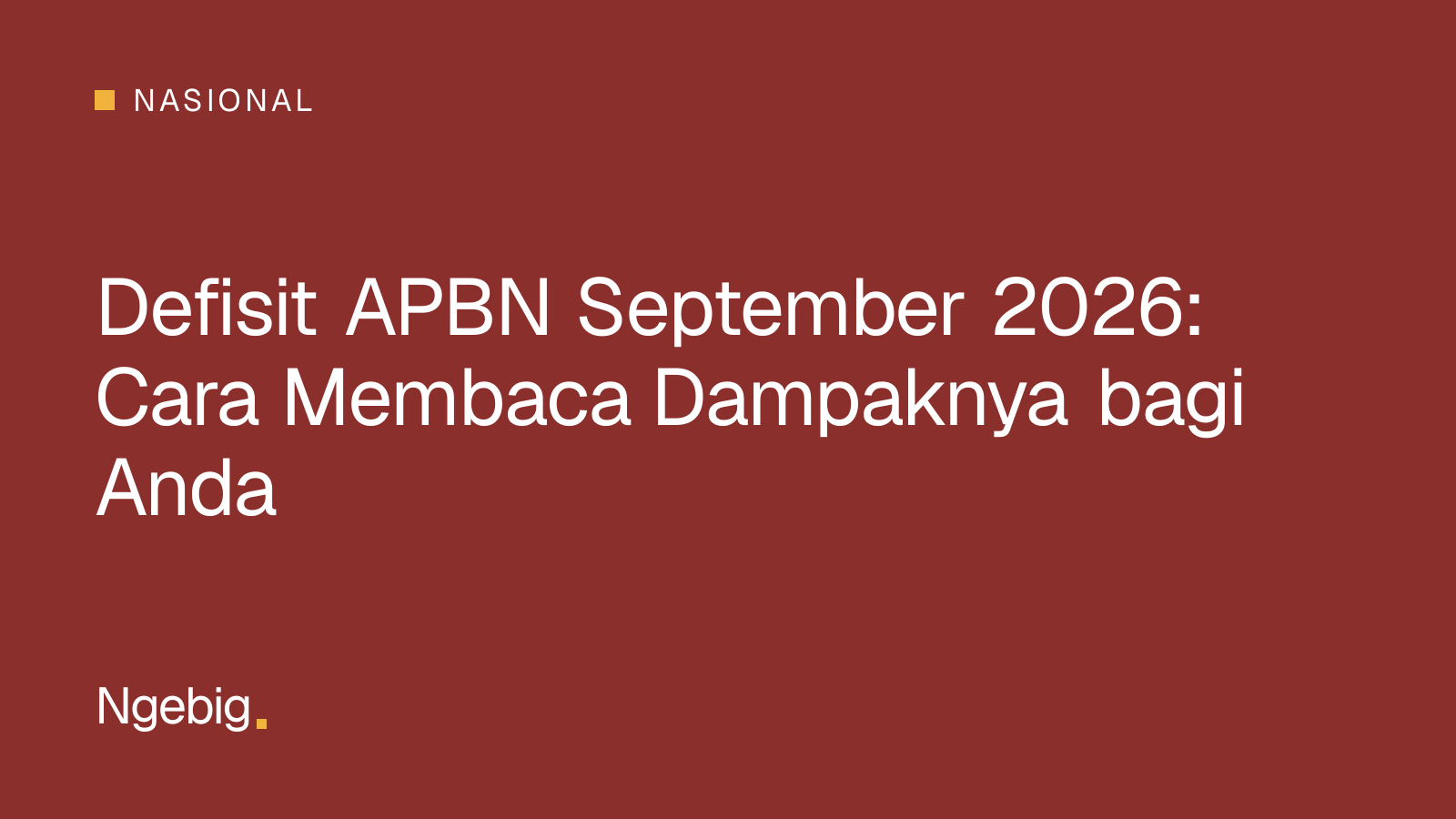 Ilustrasi kartu judul artikel defisit APBN September 2026 dan cara membaca dampaknya