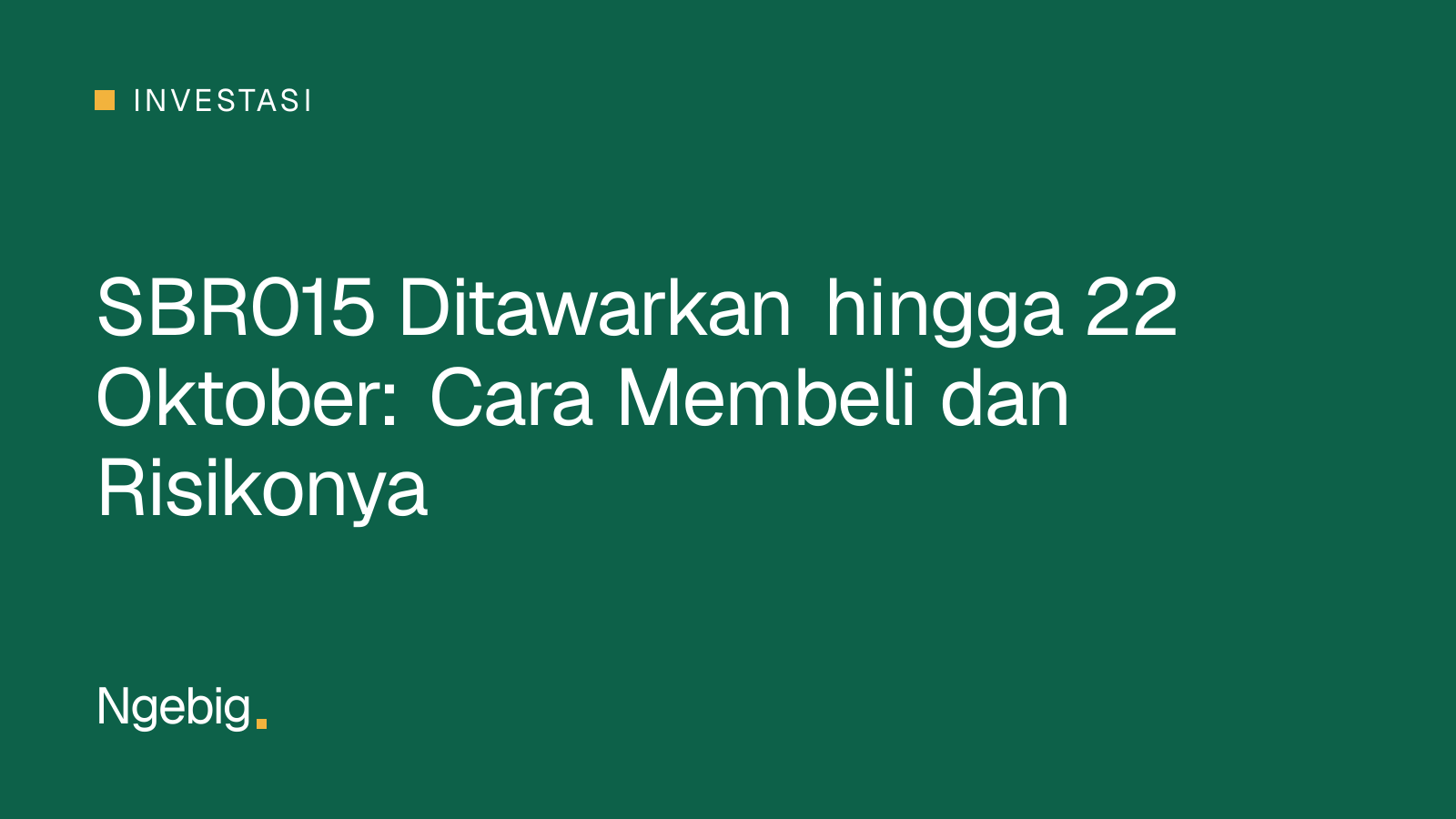 Kartu judul artikel SBR015 ditawarkan hingga 22 Oktober, cara membeli dan risikonya